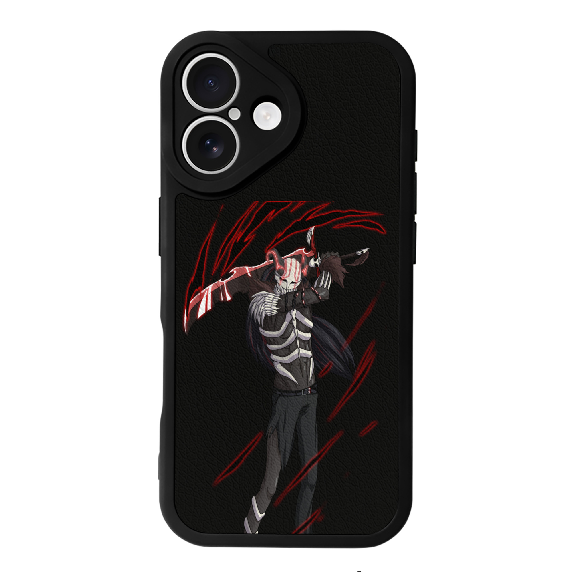 ブリーチ 黒崎一護（くろさき いちご）BLEACH Kurosaki Ichigo 【iPhone 16シリーズ対応】シリコンスマホケース（レザー調） 材質：シリコン